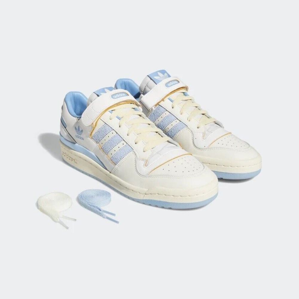 MEN'S Adidas Originals Forum 84 Low UNC Clound White Clear Sky Shoes GZ1893